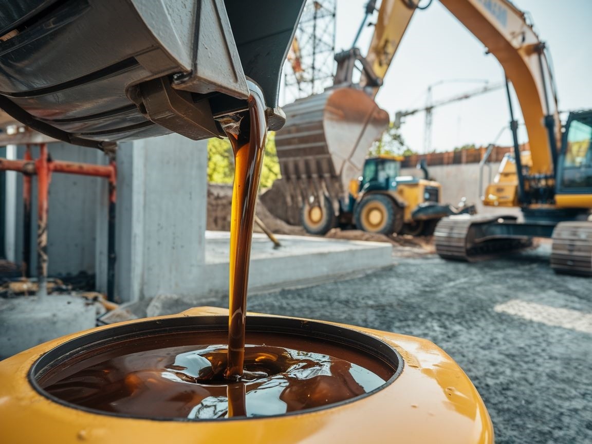 0Hydraulic oil in excavator systems