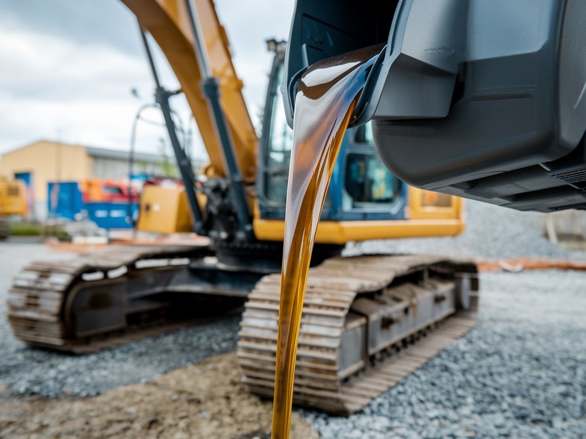 Hydraulic oil for heavy machinery