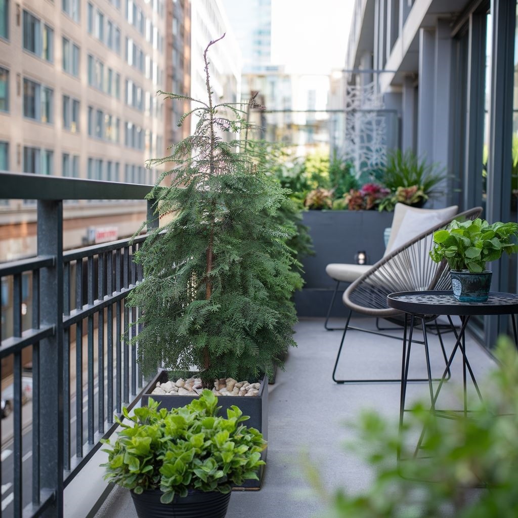 zielony balkon przez cały rok