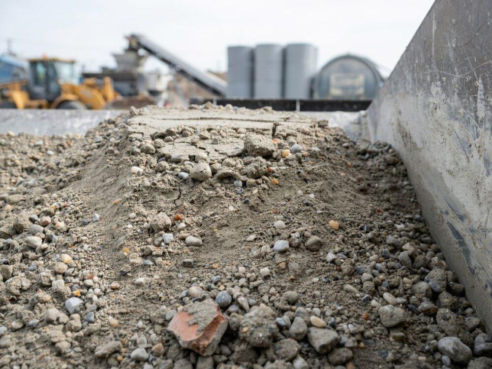 mieszanie betonu półsuchego
