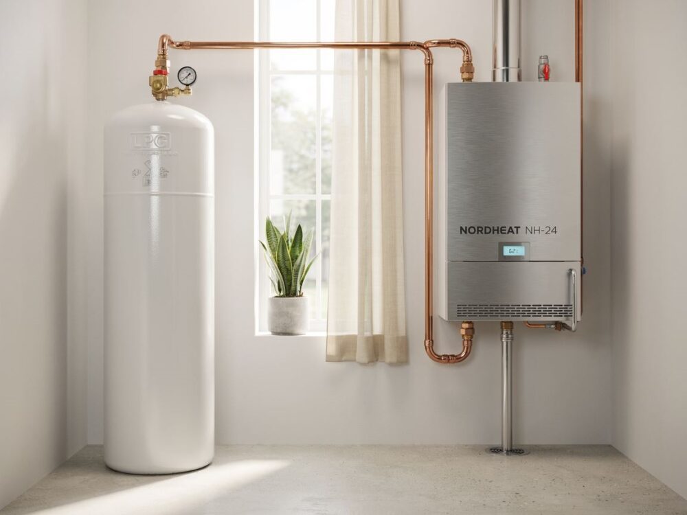 podgrzewacz LPG w domu