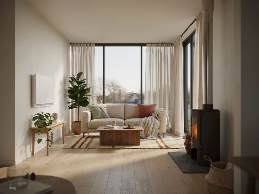 radiator grzewczy w salonie