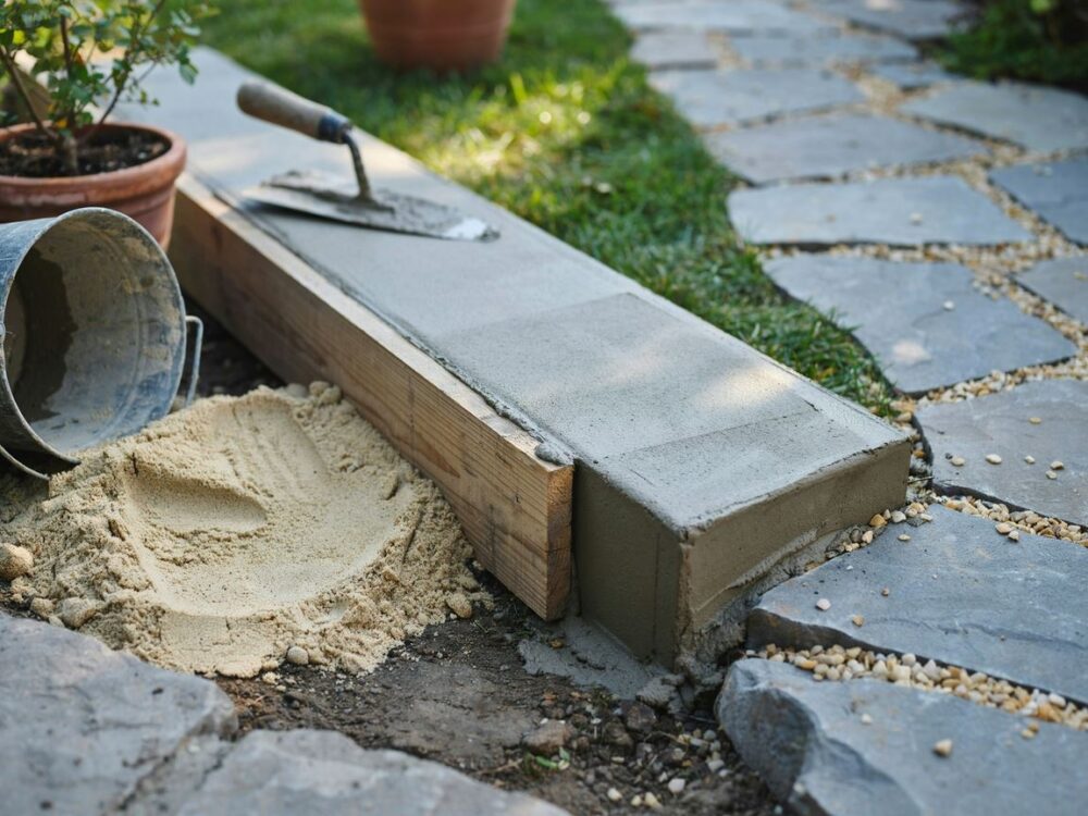 wiadro mieszanki betonowej